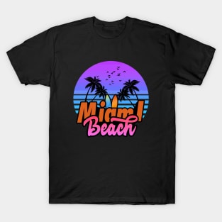 Miami beach florida sunset T-Shirt